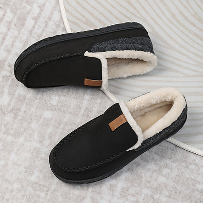 Velina Moda | Slippers Men - Warm Sheep Wool for Winter