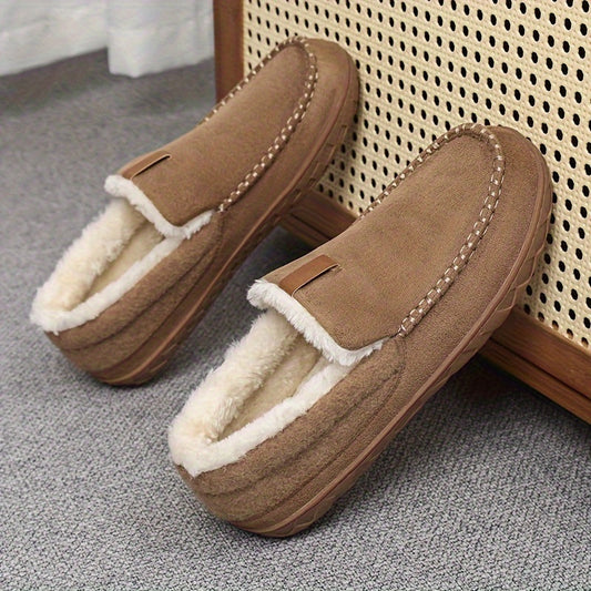Velina Moda | Slippers Men - Warm Sheep Wool for Winter