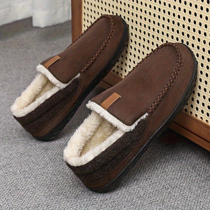 Velina Moda | Slippers Men - Warm Sheep Wool for Winter