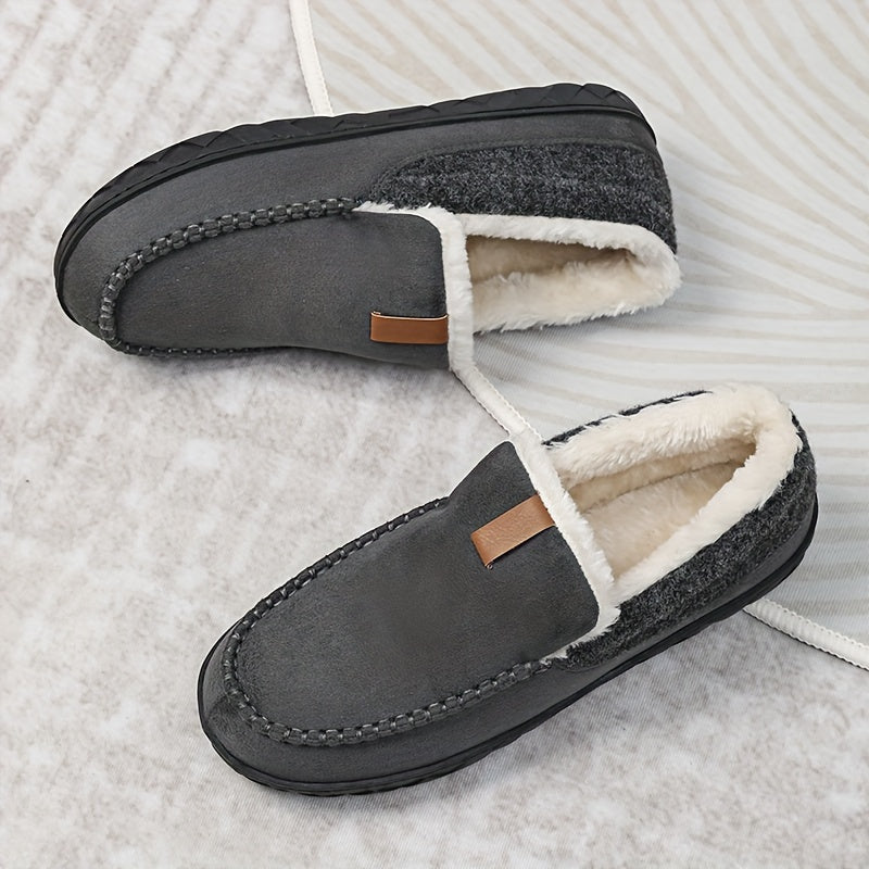 Velina Moda | Slippers Men - Warm Sheep Wool for Winter