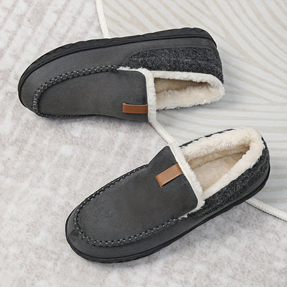 Velina Moda | Slippers Men - Warm Sheep Wool for Winter