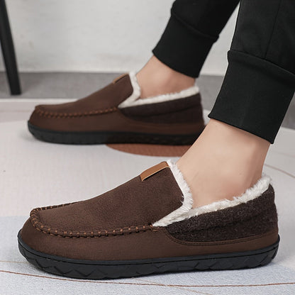 Velina Moda | Slippers Men - Warm Sheep Wool for Winter