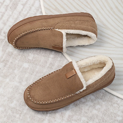 Velina Moda | Slippers Men - Warm Sheep Wool for Winter
