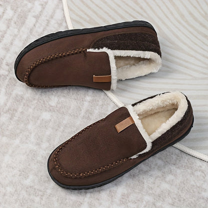 Velina Moda | Slippers Men - Warm Sheep Wool for Winter