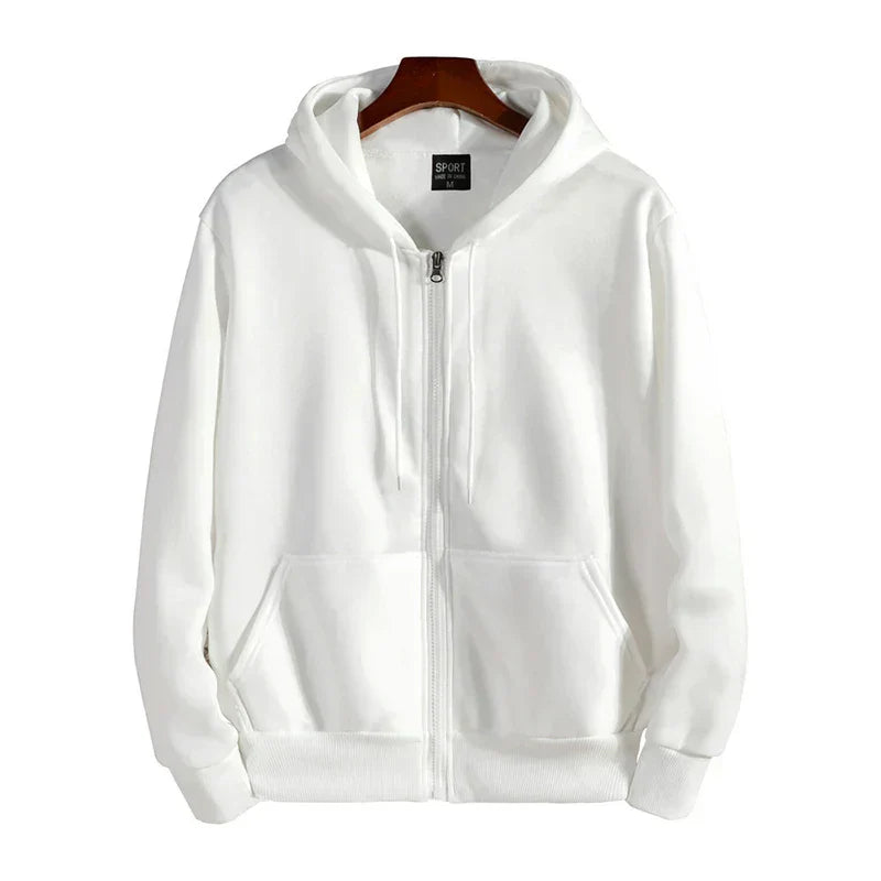 Velina Moda | Hoodie - Sporty & Comfortable Pullover with Zipper and Hood for Autumn and Winter