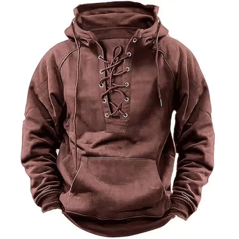 Velina Moda | Hoodie - Comfortable & Stylish Pullover with Hood and Lacing for Autumn