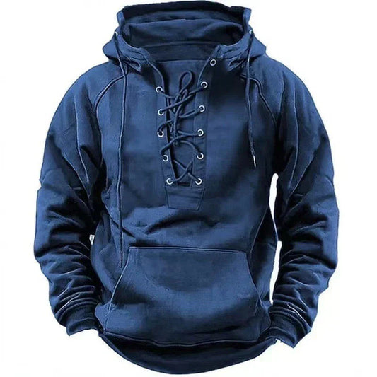 Velina Moda | Hoodie - Comfortable & Stylish Pullover with Hood and Lacing for Autumn