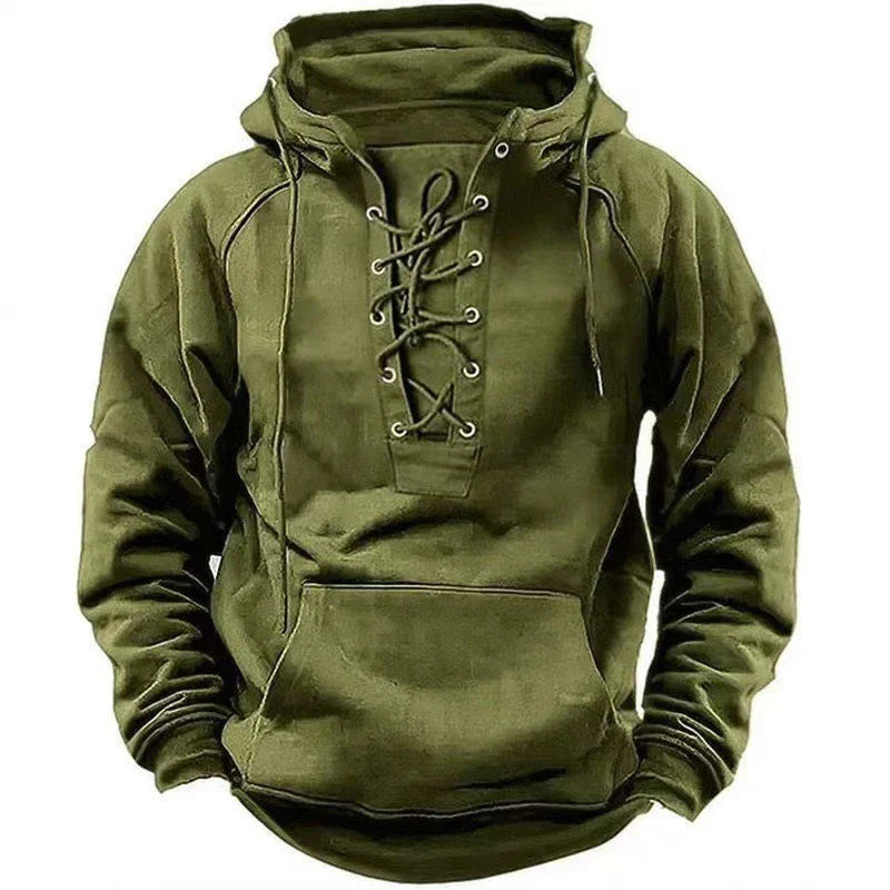 Velina Moda | Hoodie - Comfortable & Stylish Pullover with Hood and Lacing for Autumn