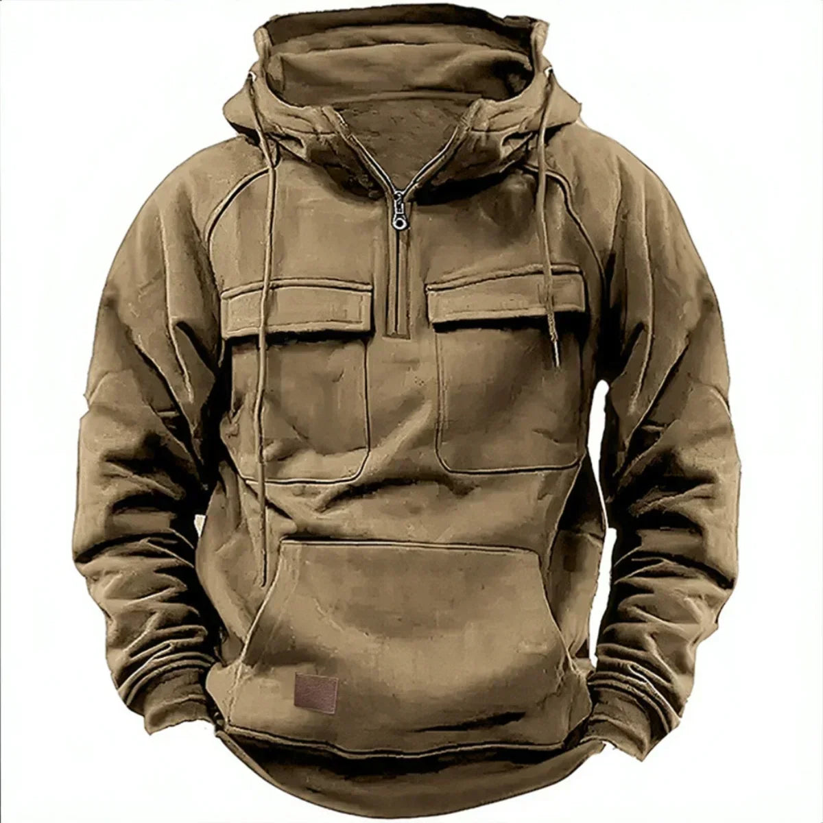 Velina Moda | Hoodie - Comfortable & warm pullover with hood, zipper and practical pockets