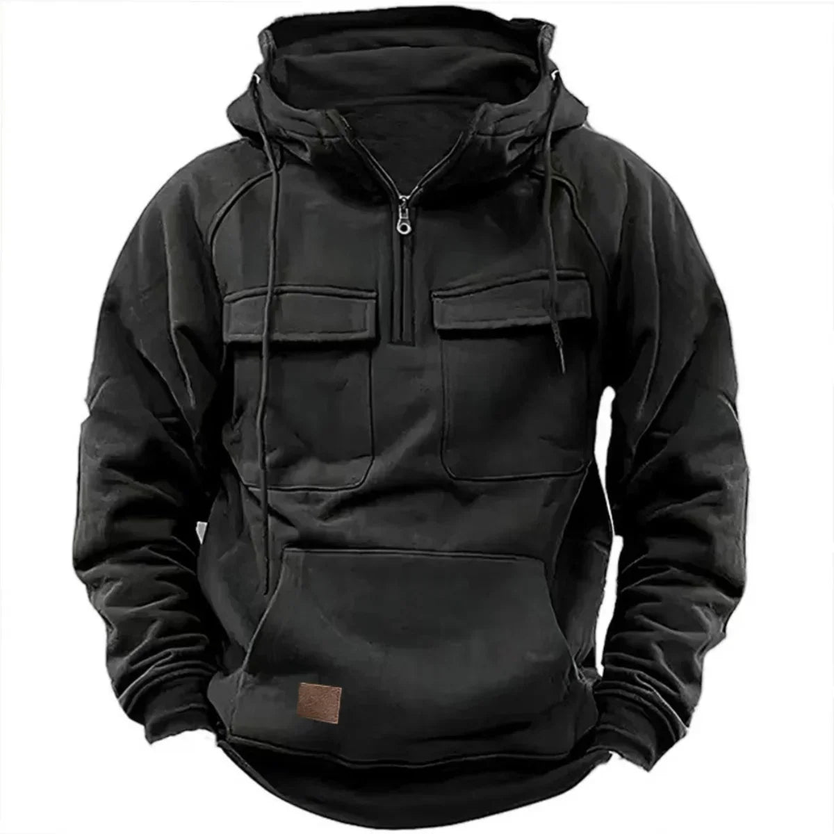 Velina Moda | Hoodie - Comfortable & warm pullover with hood, zipper and practical pockets