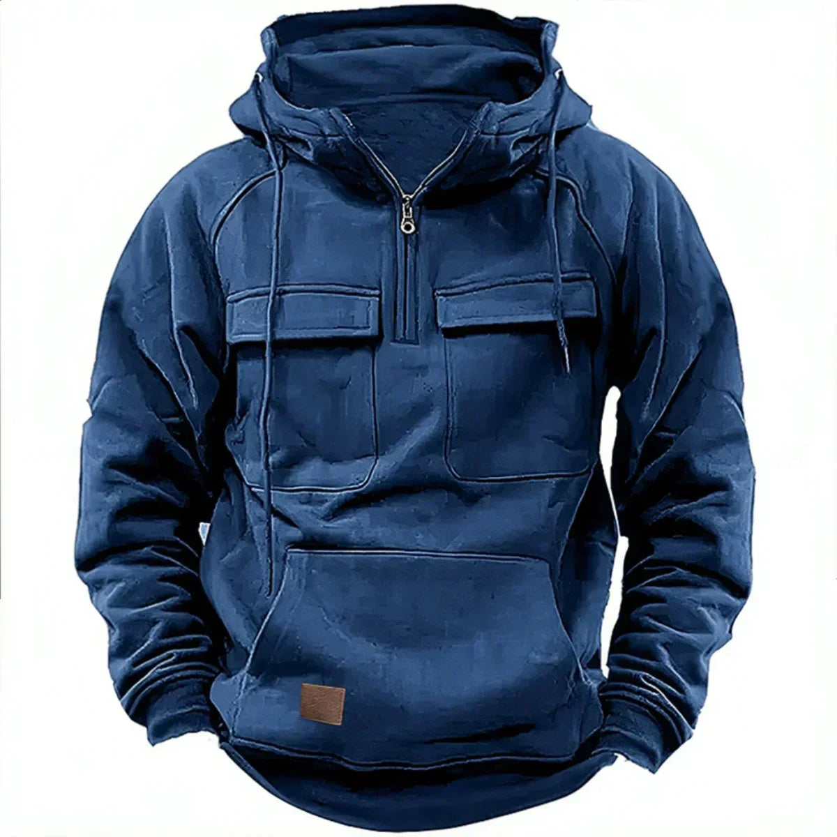 Velina Moda | Hoodie - Comfortable & warm pullover with hood, zipper and practical pockets
