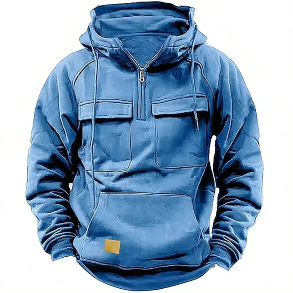 Velina Moda | Hoodie - Comfortable & warm pullover with hood, zipper and practical pockets