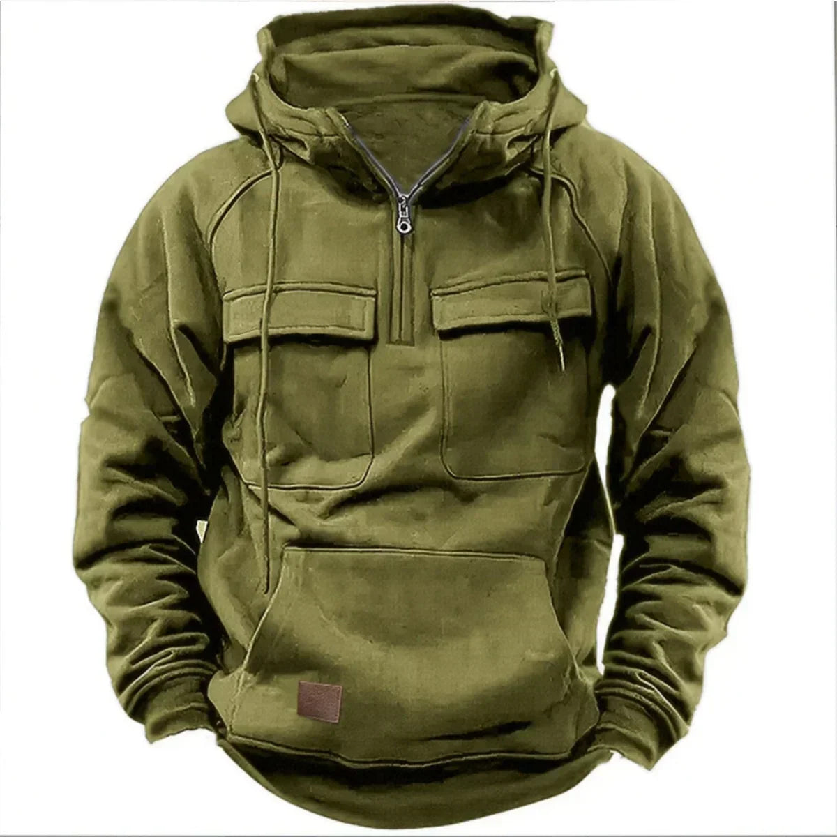 Velina Moda | Hoodie - Comfortable & warm pullover with hood, zipper and practical pockets