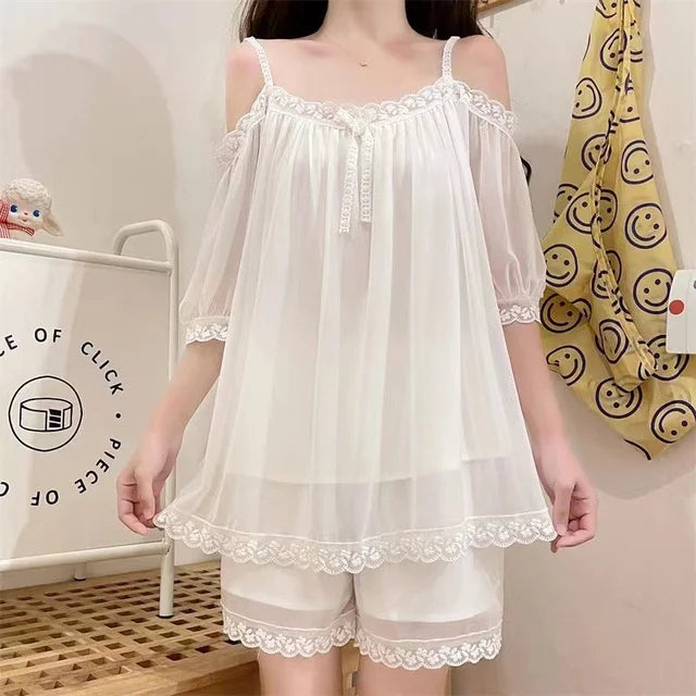 Elegant evening dress with V-neckline