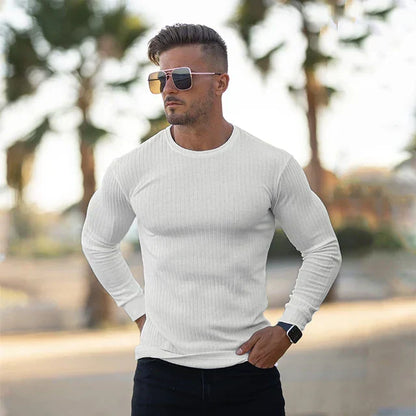 Leo - Men's long-sleeved cotton thermal shirt