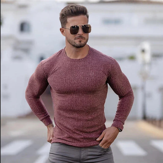 Leo - Men's long-sleeved cotton thermal shirt