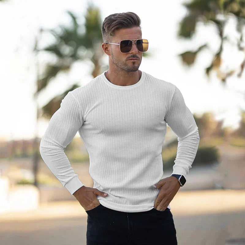 Leo - Men's long-sleeved cotton thermal shirt