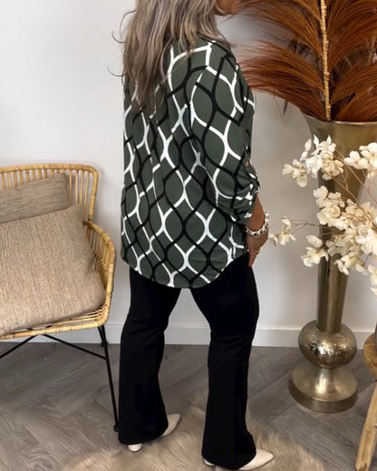 Velina Moda | Blouse with graphic print