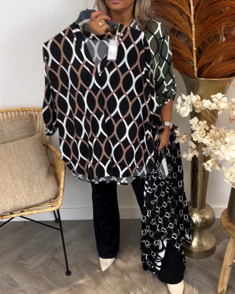Velina Moda | Blouse with graphic print