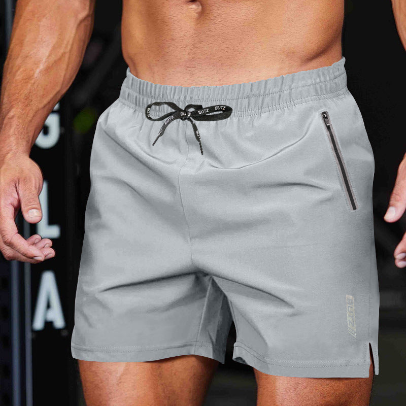 Men's sporty multifunctional shorts with quick-drying technology and practical zip pockets Velina Moda