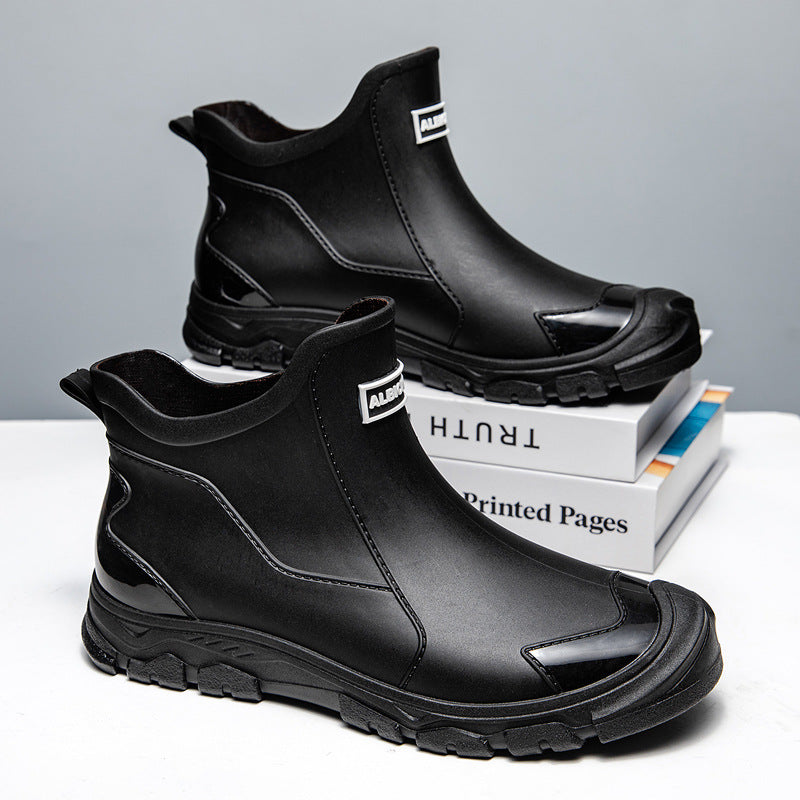 Men's rubber boots with non-slip sole and flexible entry Velina Moda