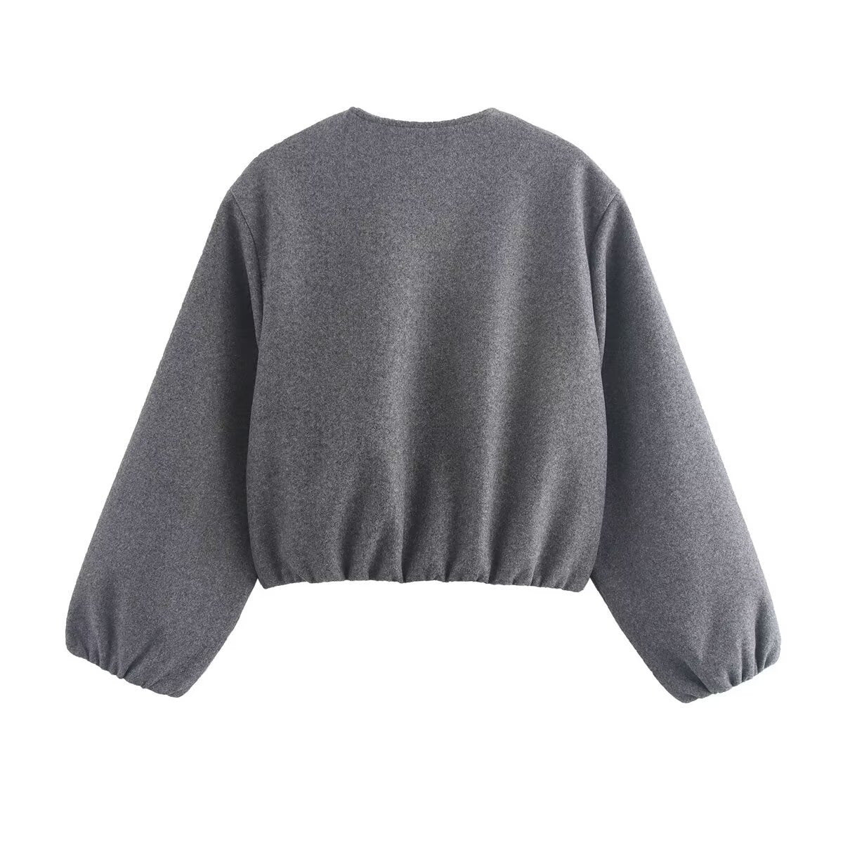 Women's comfortable and stylish bomber jacket with high collar and side pockets Velina Moda