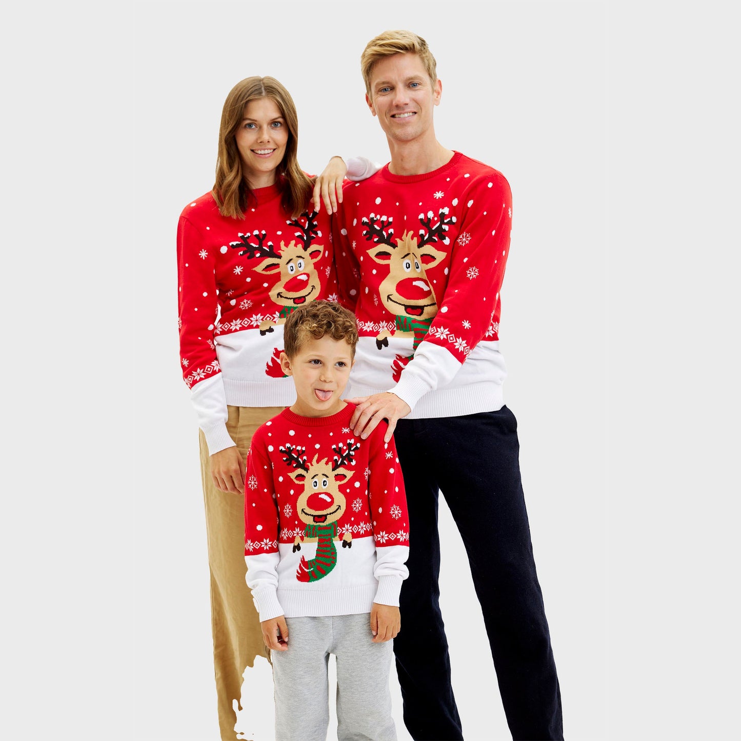 Velina Moda | Rudolf's Christmas Sweater Red Women's