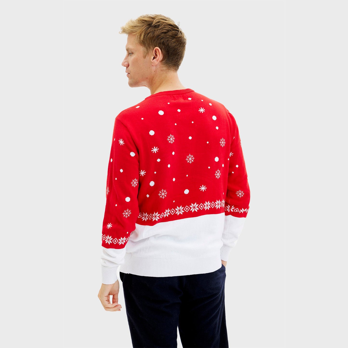 Velina Moda | Rudolf's Christmas Sweater Red Men's