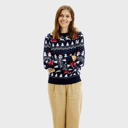 Velina Moda | The stylish Christmas sweater Navy Women