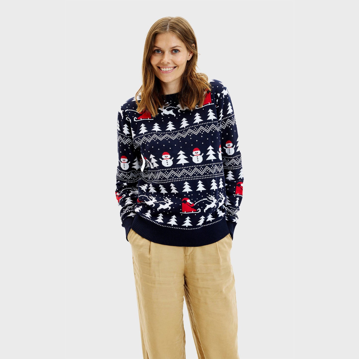 Velina Moda | The stylish Christmas sweater Navy Women