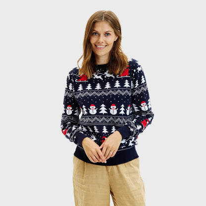 Velina Moda | The stylish Christmas sweater Navy Women