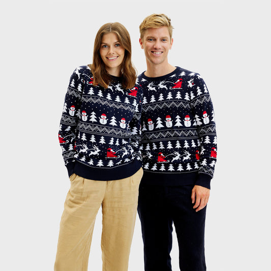 Velina Moda | The stylish Christmas sweater Navy Men's