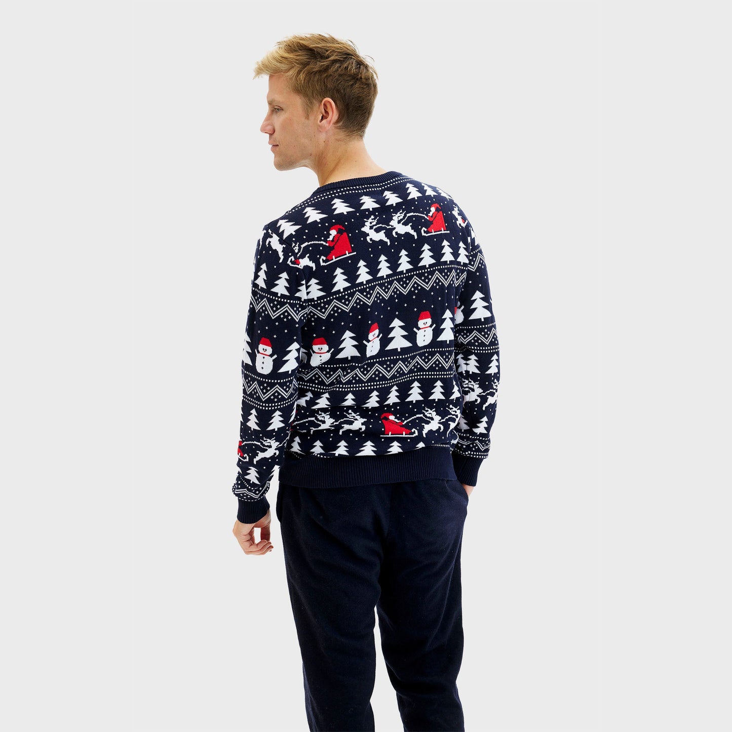 Velina Moda | The stylish Christmas sweater Navy Men's
