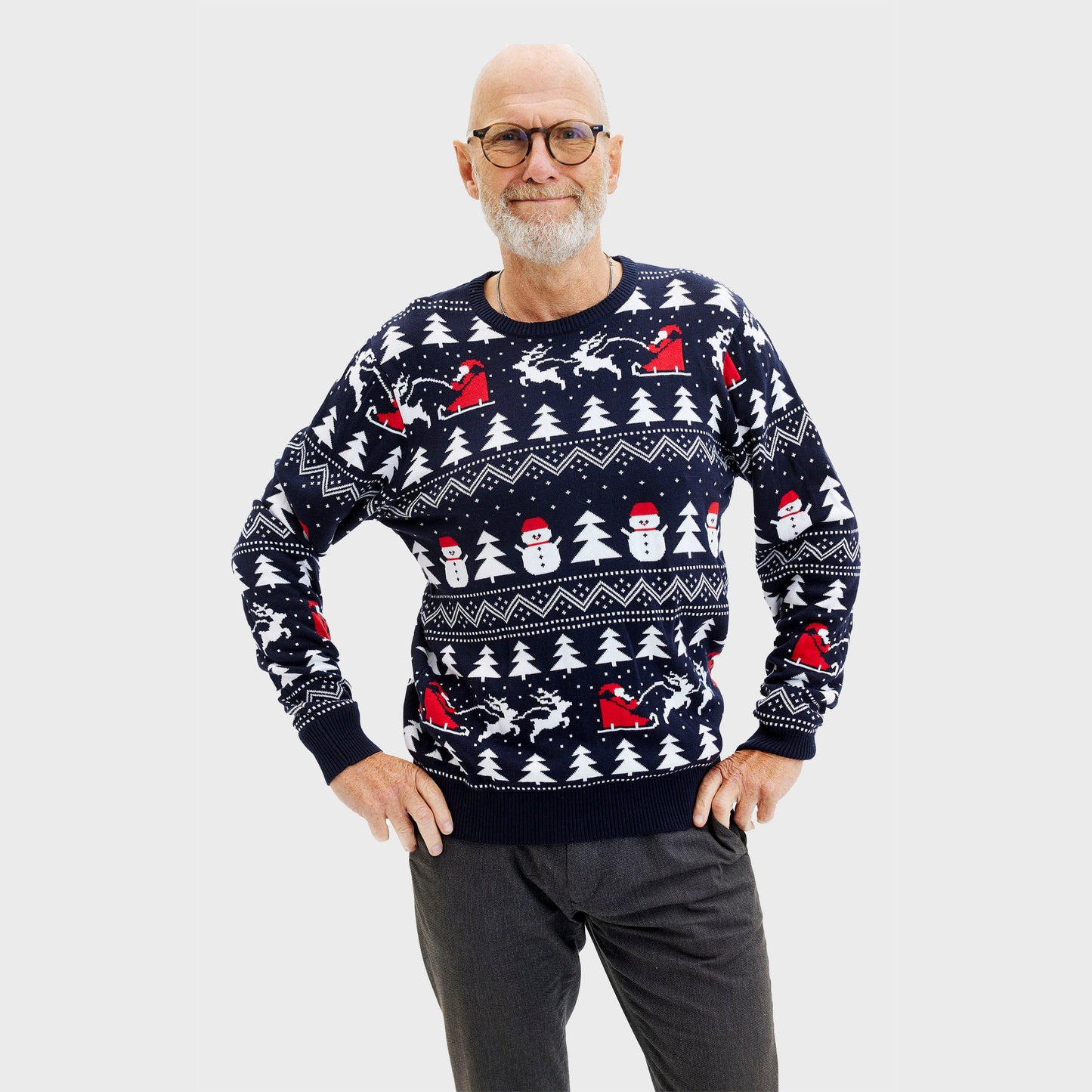 Velina Moda | The stylish Christmas sweater Navy Men's