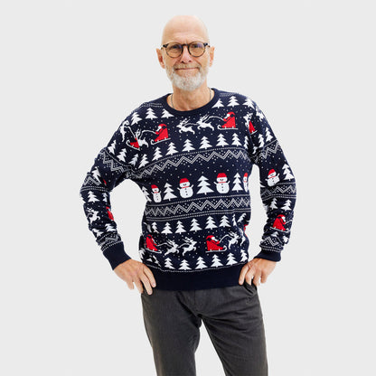 Velina Moda | The stylish Christmas sweater Navy Men's
