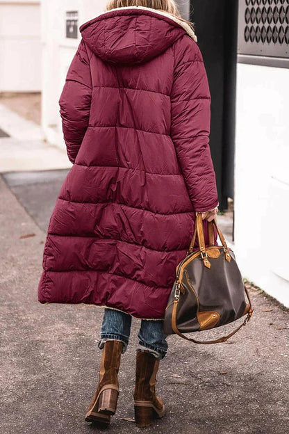 Velina Moda | Long Women's Coat Winter - Teddy Lining