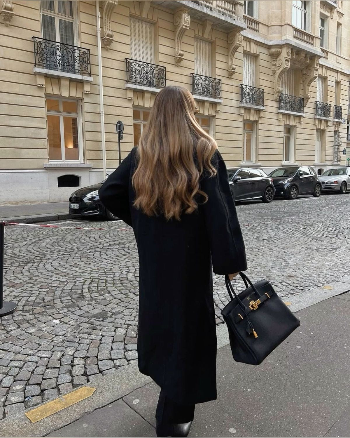 Velina Moda | Women’s jacket - Long trench coat with lapel collar