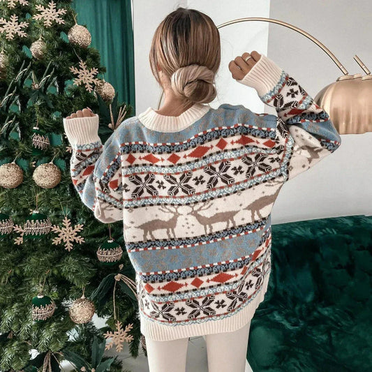 Velina Moda | Christmas sweater with reindeer motif Women's fashion