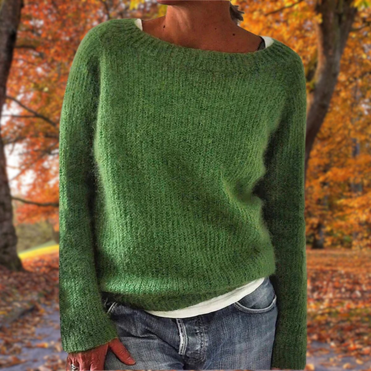 Velina Moda | Classic Wool Sweater - Women's Fashion