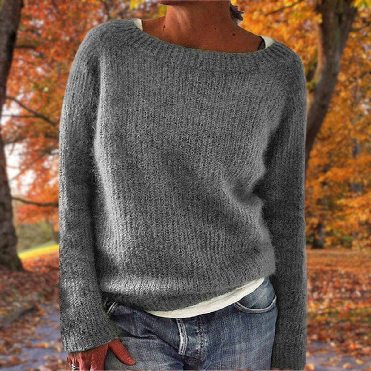 Velina Moda | Classic Wool Sweater - Women's Fashion