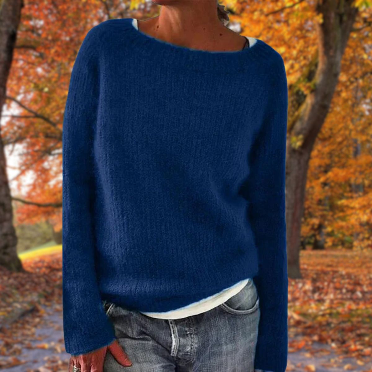 Velina Moda | Classic Wool Sweater - Women's Fashion