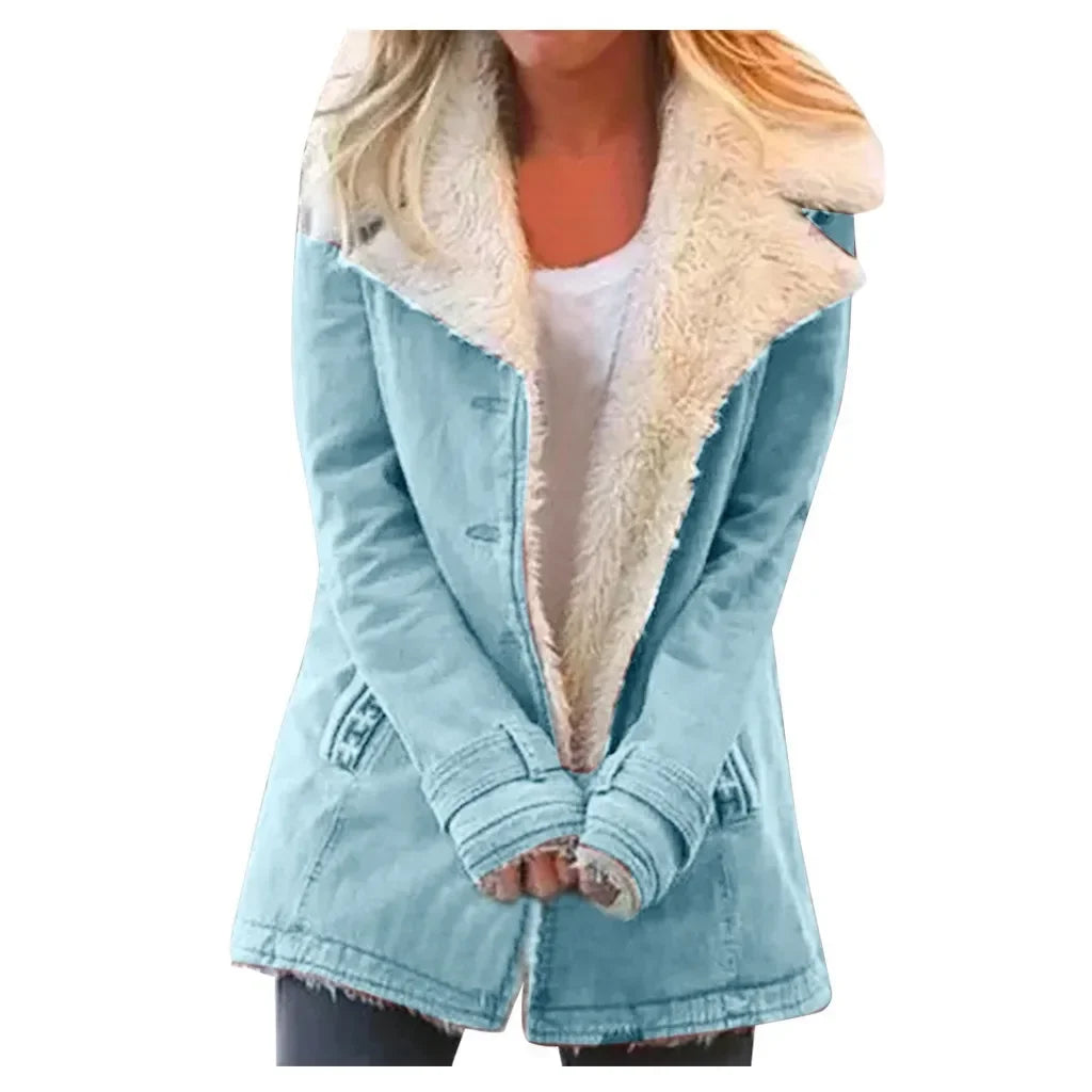 Velina Moda | Revers jacket women's parka winter jacket for autumn and winter