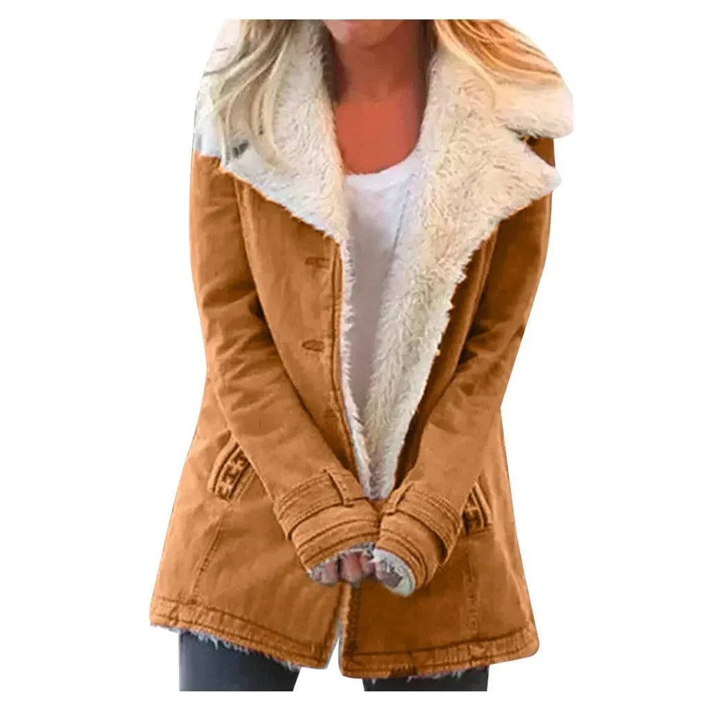 Velina Moda | Revers jacket women's parka winter jacket for autumn and winter