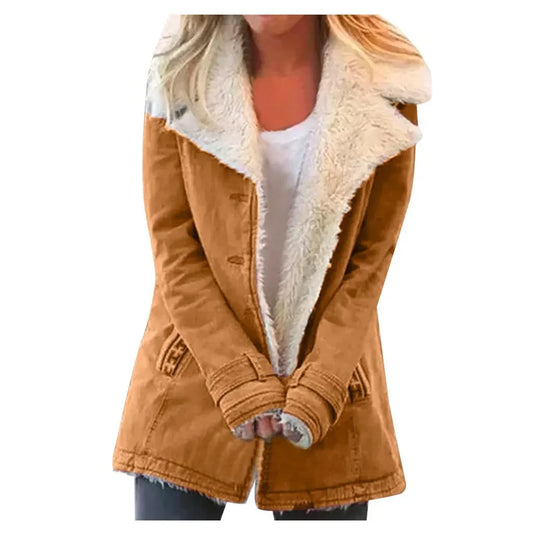 Velina Moda | Revers jacket women's parka winter jacket for autumn and winter