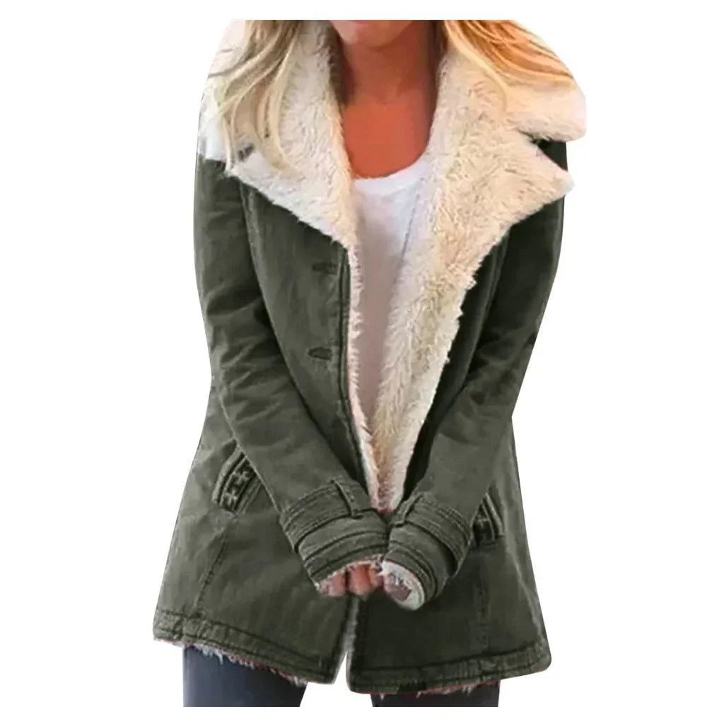 Velina Moda | Revers jacket women's parka winter jacket for autumn and winter