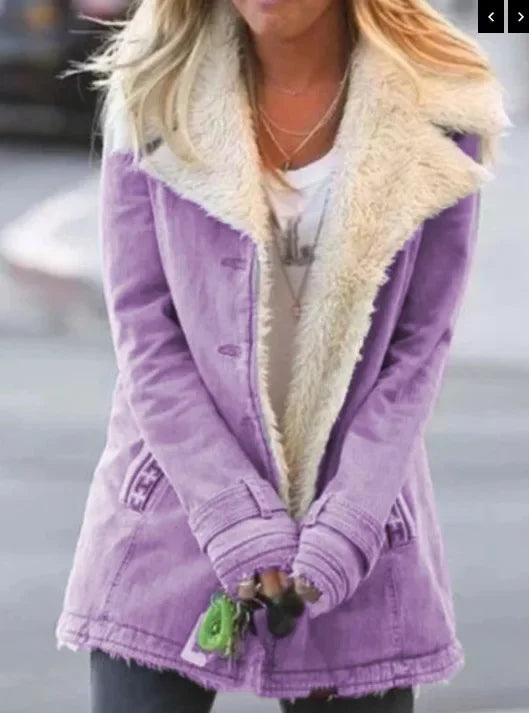 Velina Moda | Revers jacket women's parka winter jacket for autumn and winter