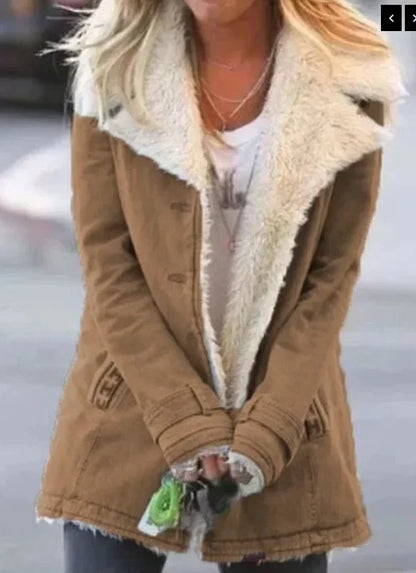 Velina Moda | Revers jacket women's parka winter jacket for autumn and winter