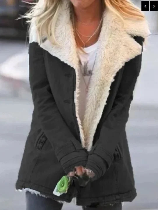 Velina Moda | Revers jacket women's parka winter jacket for autumn and winter