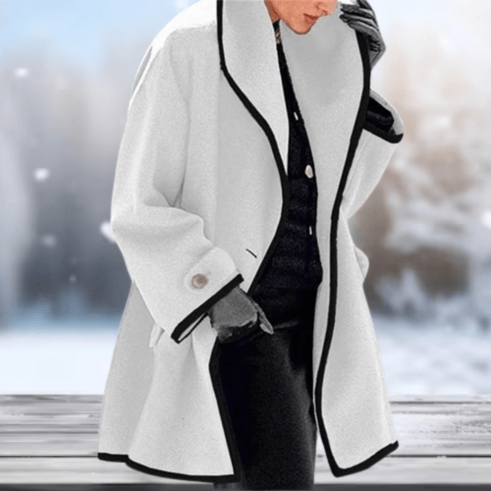 Velina Moda | Wool-like Women's Jacket - Long Women's Jacket Winter