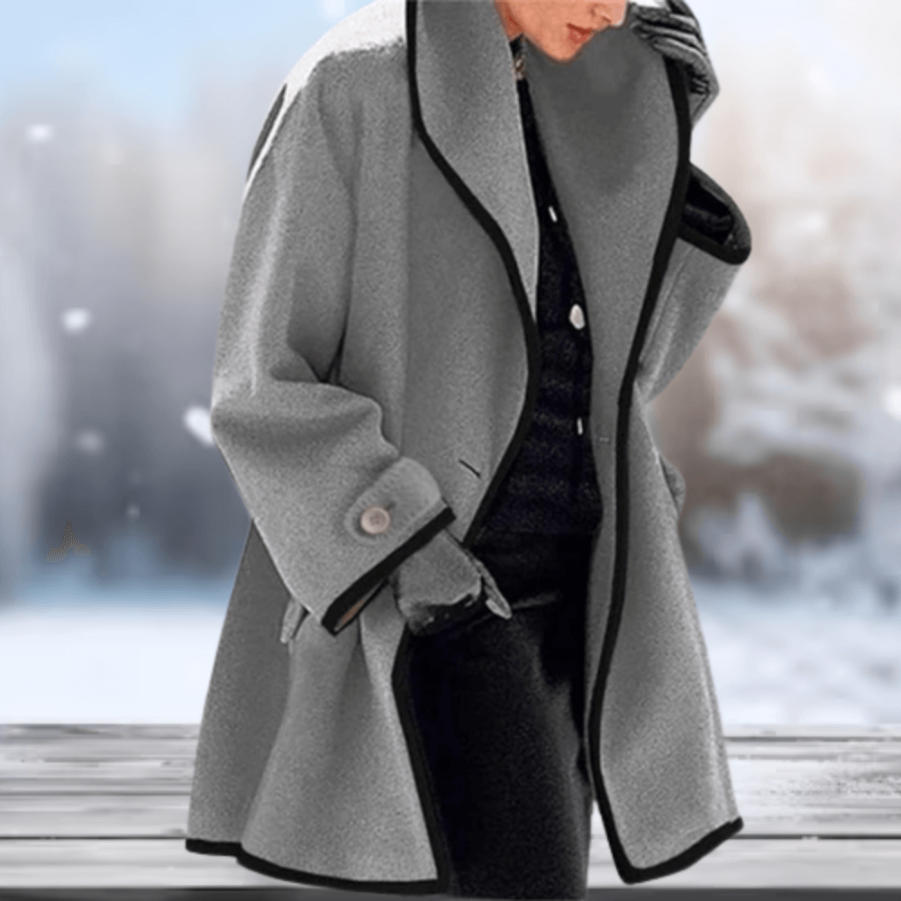 Velina Moda | Wool-like Women's Jacket - Long Women's Jacket Winter